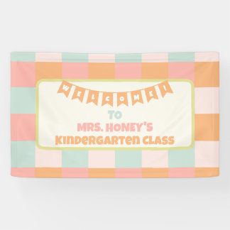 Back to School Classroom Teacher Groovy Retro Banner