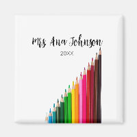 Back to school colour pencils add name class year