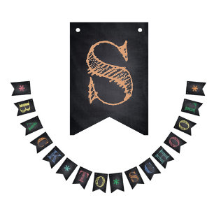 Back to School Coloured Chalkboard Decoration Bunting