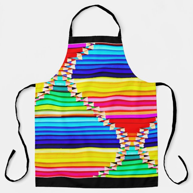 Back to School, Coloured Pencils,   Apron (Front)