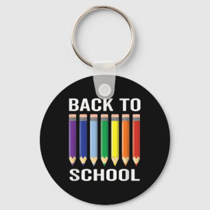 Back To School Coloured Pencils Markers School Sup Key Ring