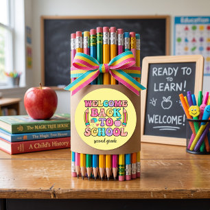 Back to school colourful elementary Sticker