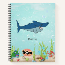 Back to School Colourful Kids Shark Sketchbook