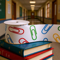 Back to school colourful paper clips