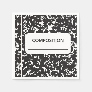 Back to School Composition Notebook Napkin