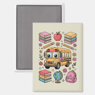 Back to School Coquette Teacher Kindergarten PreK  Magnet