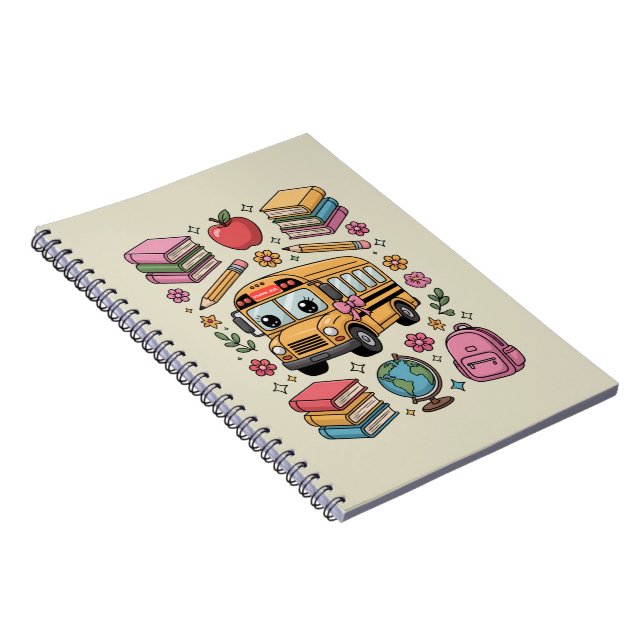 Back to School Coquette Teacher Kindergarten PreK  Notebook (Right Side)