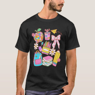 Back to School Coquette Teacher Women Girl Kinderg T-Shirt