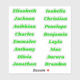 Back to School Custom Multiple Name Stickers