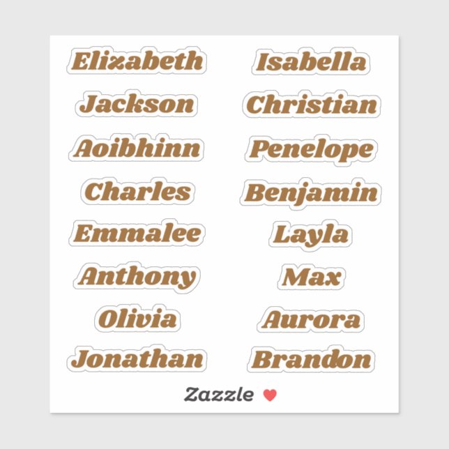 Back to School Custom Multiple Name Stickers (Sheet)