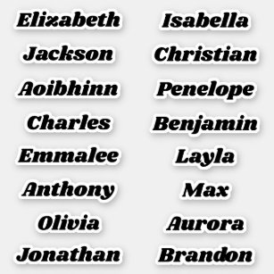 Back to School Custom Multiple Name Stickers