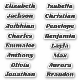 Back to School Custom Multiple Name Stickers