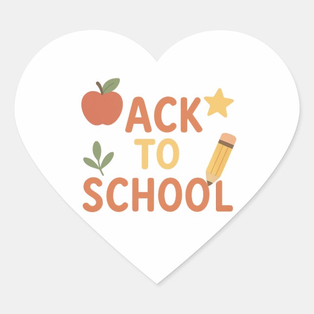 Back to School Custom Vinyl Sticker (Front)