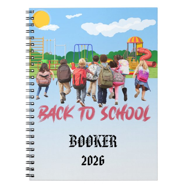 Back-To-School Customisable Notebook (Front)