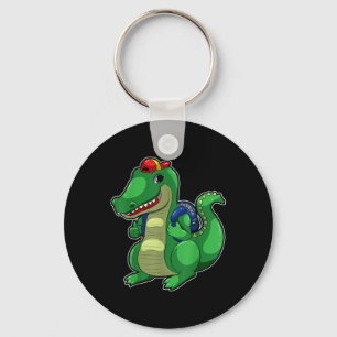 Back To School Cute Crocodile Funny Croc Backpack  Key Ring