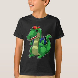 Back To School Cute Crocodile Funny Croc Backpack T-Shirt