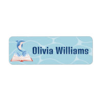 Back to School Cute Dolphin Blue Sea