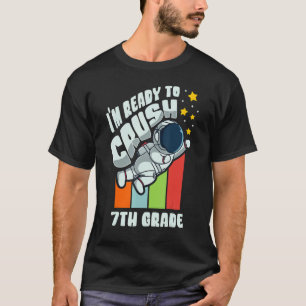 Back To School Cute First Day Of 7th Grade Astrona T-Shirt