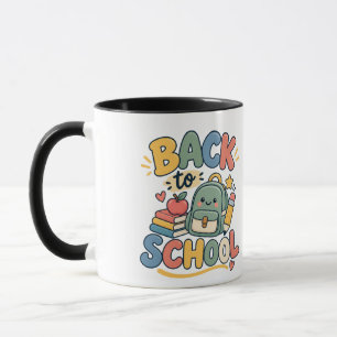 Back to School Cute Kawaii School Supplies Mug