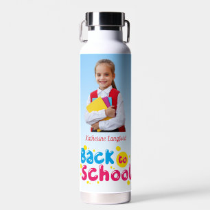 Back to School Cute Kids Student Water Bottle