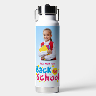 Back to School Cute Kids Student Water Bottle