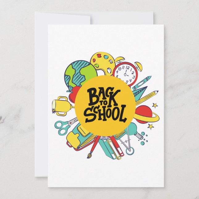 Back to school day Funny gifts Gifts for Kids Gift Invitation (Front)
