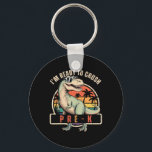 Back To School Dinosaur Boy I'm Ready To Crush Pre Key Ring<br><div class="desc">Back To School Dinosaur Boy I'm Ready To Crush Pre K</div>