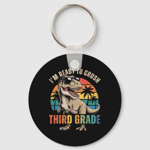 Back To School Dinosaur Boy I'm Ready To Crush Thi Key Ring