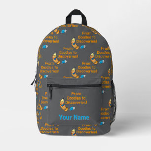 Back to School Doodles and Discovery Printed Backpack