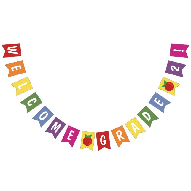 Back to School Elementary Classroom Welcome Custom Bunting (All)