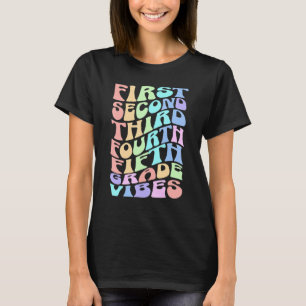 Back To School Elementary Teacher Vibes First Day T-Shirt