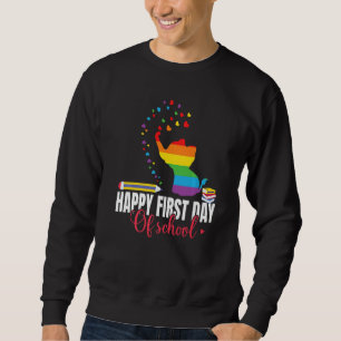 Back To School Elephant  Happy First Day Of School Sweatshirt