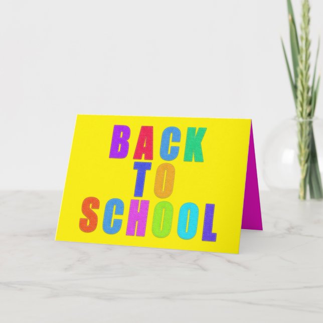 Back To School Encouragement for Kids Students Thank You Card (Front)