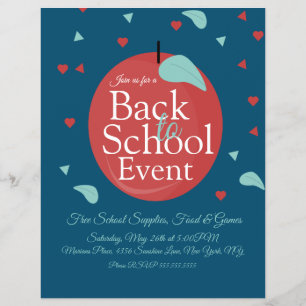 Back to School Event Fruit Apple Flyer