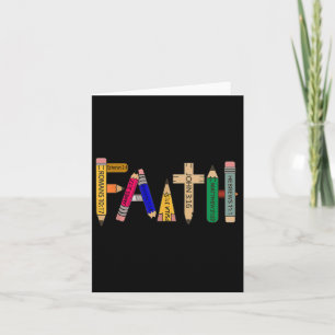 Back-to-school Faith Pencil Bible Verse Christian  Card