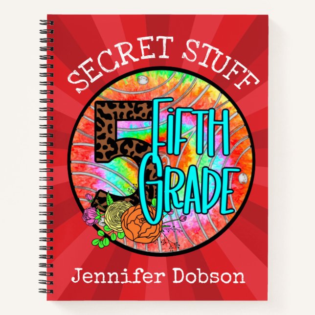 Back to school fifth grade notebook (Front)