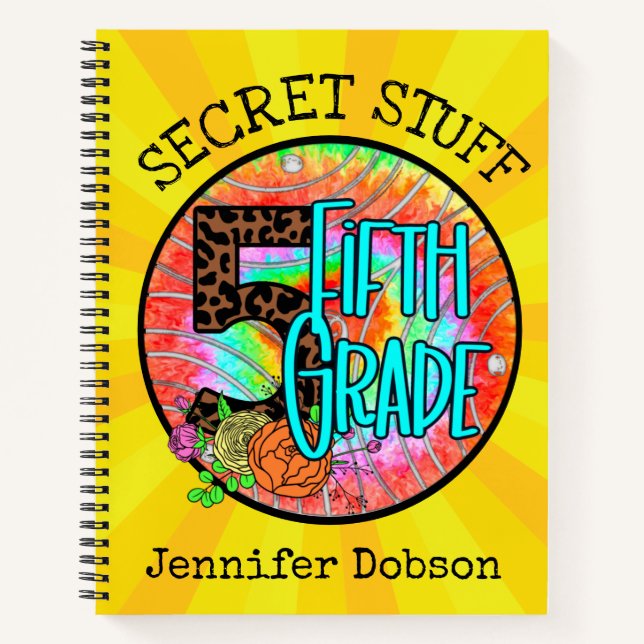 Back to school fifth grade notebook (Front)