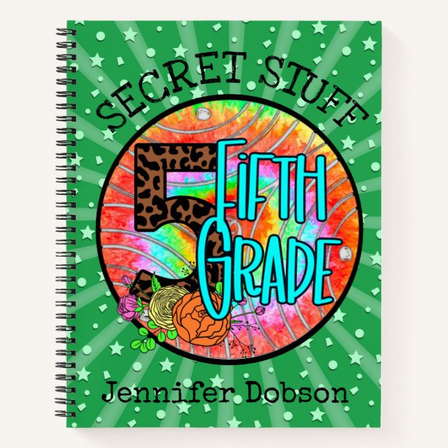 Back to school fifth grade notebook (Front)