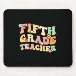 Back To School Fifth Grade Teacher Colourful Kids Mouse Pad