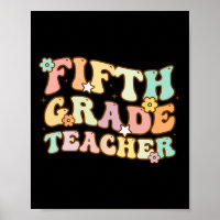 Back To School Fifth Grade Teacher Colourful Kids 