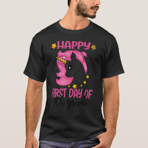 Back To School First Day 7th Grade Teacher Unicorn T-Shirt