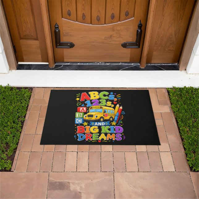 Back to School First Day Big Kid Dreams Doormat (Outdoor)