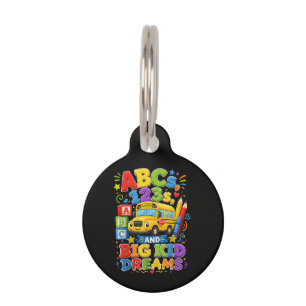 Back to School First Day Big Kid Dreams Pet Tag