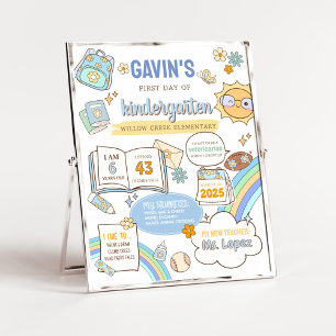 Back to School First Day Board Sign