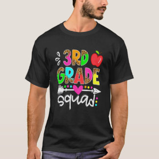 Back To School First Day Of 3rd Grade Squad Teache T-Shirt