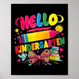 Back To School First Day Of Kindergarten Celebrati Poster