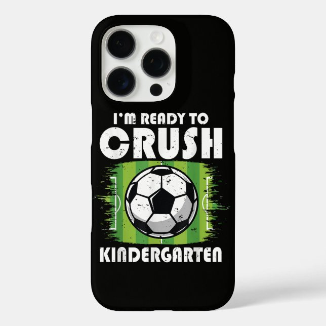 Back to School First Day of Kindergarten Soccer Case-Mate iPhone Case (Back)