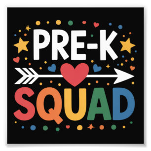 Back to School First Day of Pre-K Preschool  Photo Print