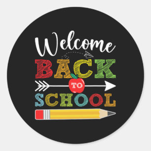 Back To School First Day Of School Teachers Classic Round Sticker