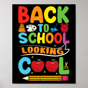 Back To School First Day Of School Teachers Kids  Poster